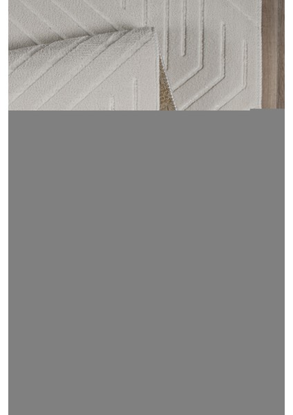 Kaymaz Taban Yıkanabilir Modern Salon Mutfak Oturma Odası Çocuk Odası Halısı 5025 Krem