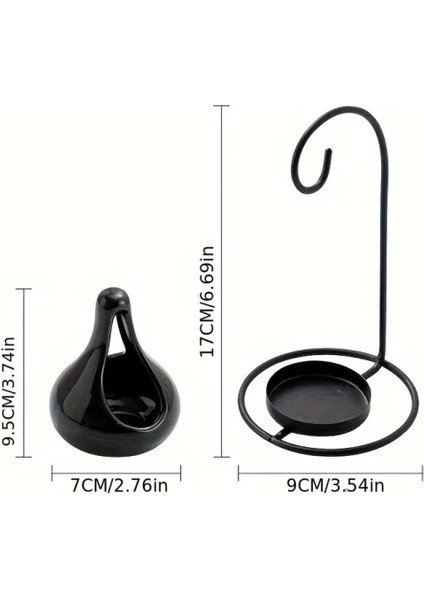 Standlı Askılı Buhurdanlık – Damla Model (1 Adet Tealight Mum Hediyeli) indirimleri