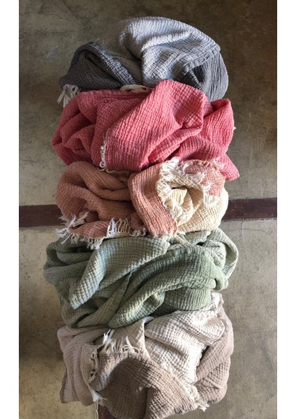 Skin Throw Somon-Krem I Diz Battaniyesi & Koltuk Şalı 125X190CM Çift Taraflı %100 Pamuk fiyatları