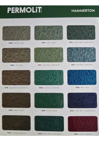 Hammerton Dekoratif Metal Boyası Açık Mavi 2.2 Lt. fiyatları