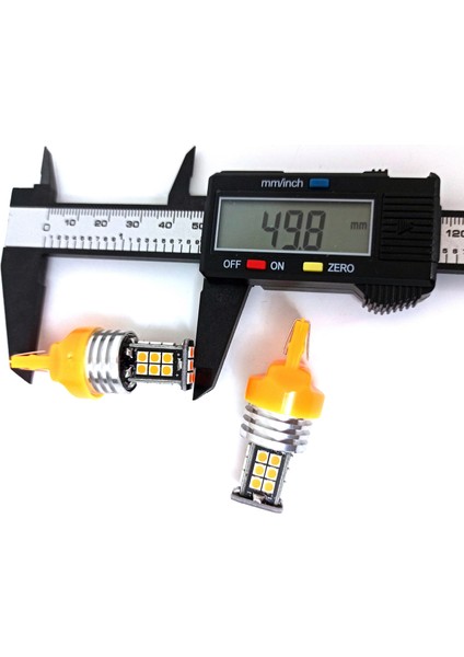 T20 7440/7443 Tek Duy/çit Duy 3030 Chip 24SMD Turuncu LED Turuncu