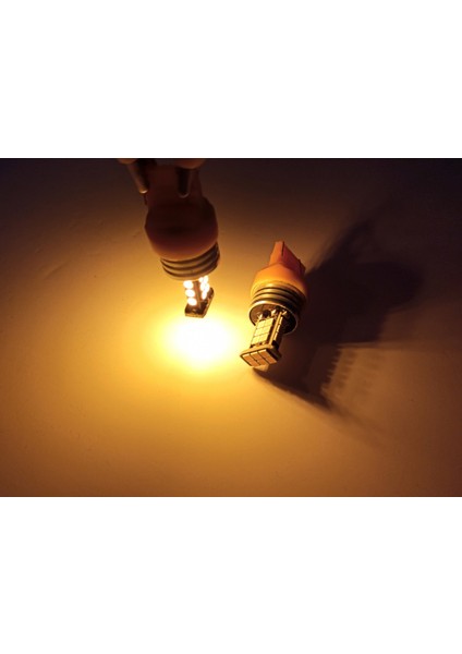 T20 7440/7443 Tek Duy/çit Duy 3030 Chip 24SMD Turuncu LED Turuncu