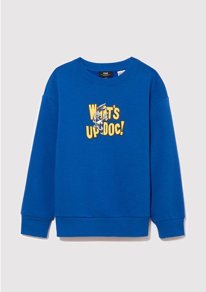 Bugs Bunny Baskılı Mavi SWEATSHIRT6S10079-70894