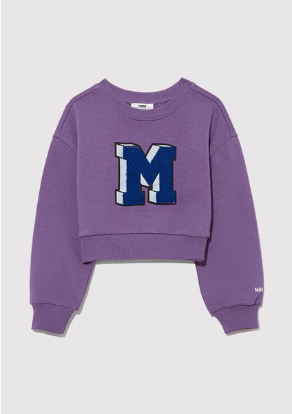 M Logo Baskılı Mor SWEATSHIRT7S10079-88135