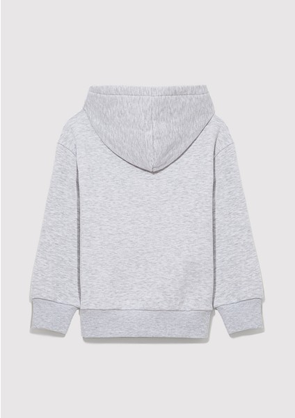 Ny Baskılı Gri SWEATSHIRT6S10065-88467