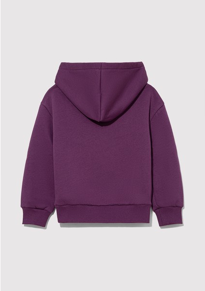 Baskılı Mor SWEATSHIRT7S10060-70577