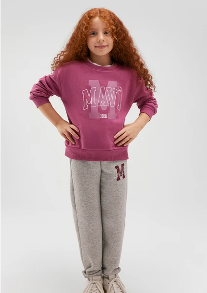 Logo Baskılı Pembe  SWEATSHIRT7S10050-70651