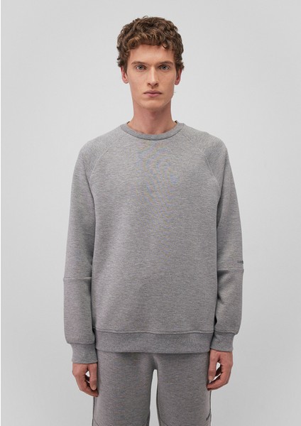 Bisiklet Yaka Gri Basic SWEATSHIRT0S10295-80018