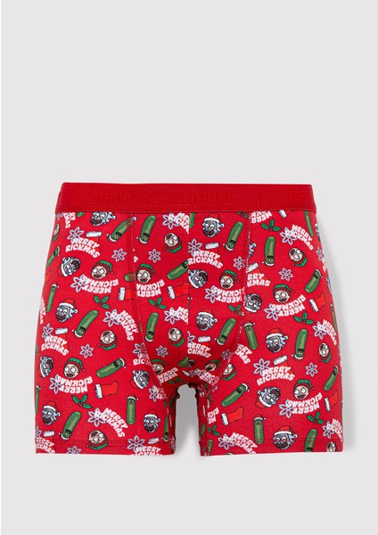 Yılbaşı Temalı Baskılı BOXER0911246-32421