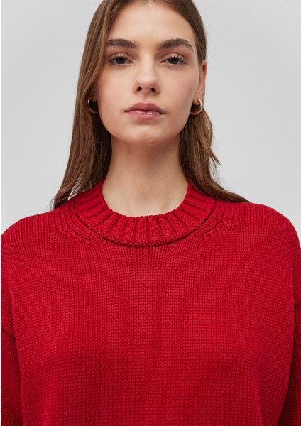 Bisiklet Yaka Kırmızı KAZAK1710516-88609 indirimleri