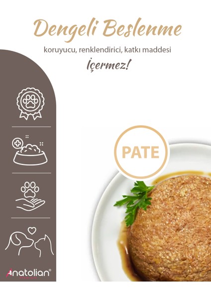 Adult Lamb Pate Kuzulu Yetişkin Köpek Ezme Konserve 400 gr x 6 Adet