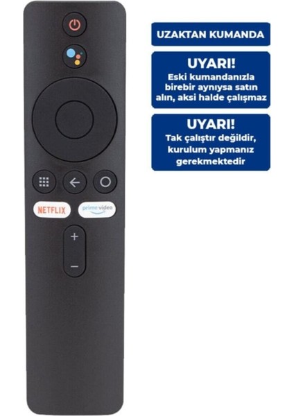 Mi box XMRM-006 MI Box S MDZ-22- MDZ-24-AA Smart TV Box SESLİ Bluetooth UZAKTAN KUMANDASI