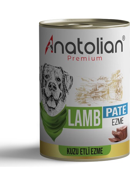 Adult Lamb Pate Kuzulu Yetişkin Köpek Ezme Konserve 400 gr