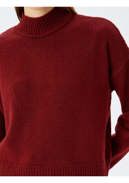 Yarım Balıkçı Yaka Uzun Kollu Basic Triko Kazak indirimleri