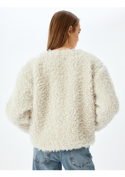 Bomber Yaka Fermuarlı Peluş Mont fırsatları