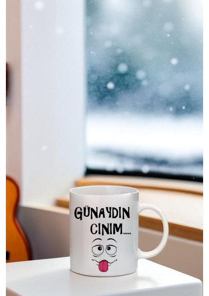 Günaydın Cınım Yazılı Kupa Bardak
