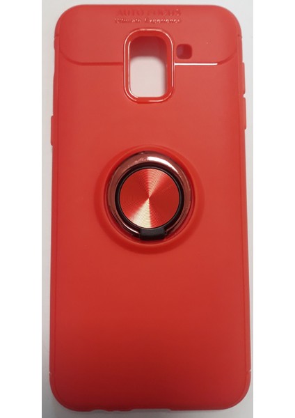 Samsung J6 Standlı Mıknatıslı Lüx Silikon Kılıf