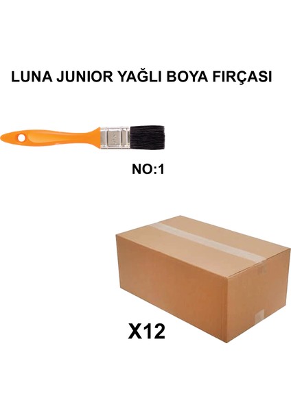 Izmir Fırça Arge Toptan Luna Junior Yağlı Boya Fırçası No 1 - 12 Adet 003958