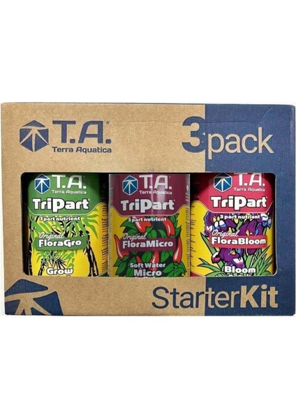 Flora Tripart Starter Kit (Soft Water) Bitki Besin Seti