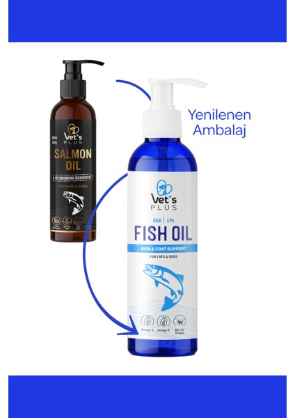 Kedi ve Köpekler Için Balık Yağı 200ML