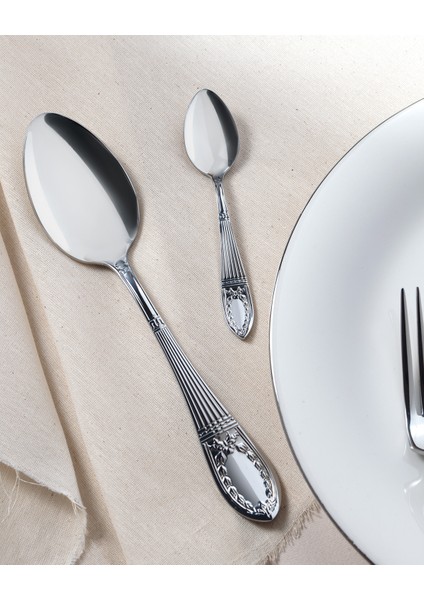 La Papillion 84 Parça Çatal Bıçak Kaşık Seti - Silver fırsatları