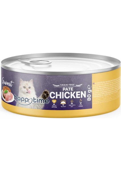 Yetişkin Tavuklu Ezme Kedi Konservesi 6X80 gr