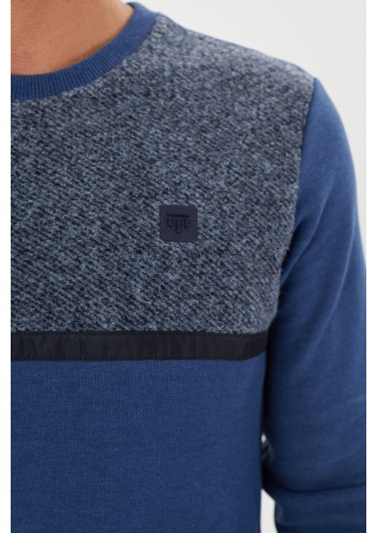 Kadife Selanik Parça Desenli Bisiklet Yaka Sweatshirt- KS-1672 modelleri