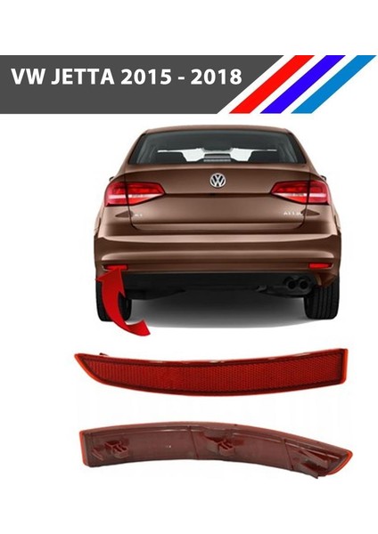 Vw Jetta Arka Tampon Reflektörü Sol Taraf Sürücü Tarafı 2015 - 2018 5C6945105B