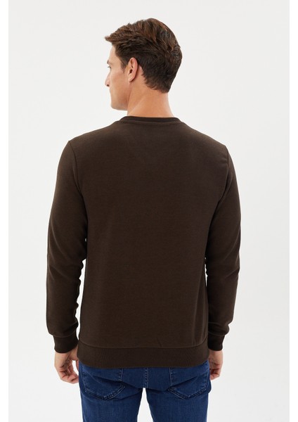 Kadife Selanik Basic V Yaka Sweatshirt- KS-1401