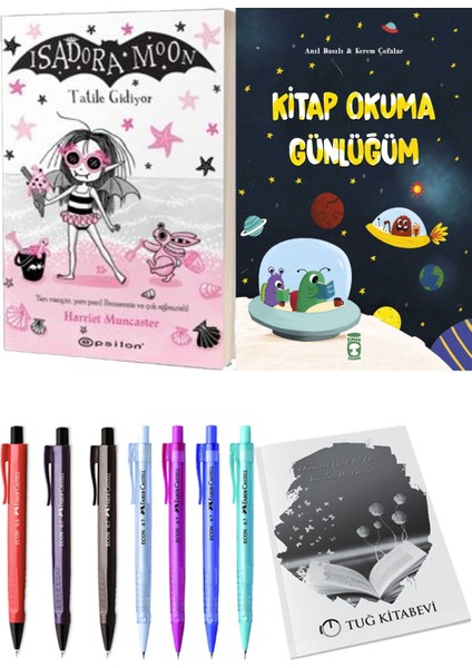 Kitap Okuma Günlüğüm ve Isadora Moon 11 Tatile Gidiyor 2'li Set + Hediyeli