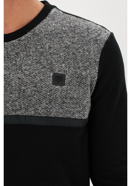 Kadife Selanik Parça Desenli Bisiklet Yaka Sweatshirt- KS-1672 modelleri