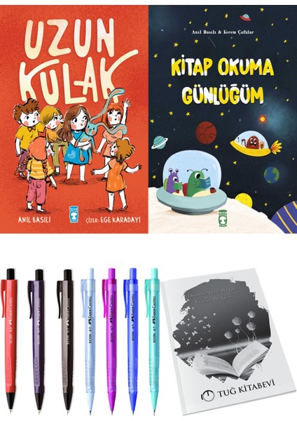 Kitap Okuma Günlüğüm ve Uzun Kulak 2'li Set + Hediyeli