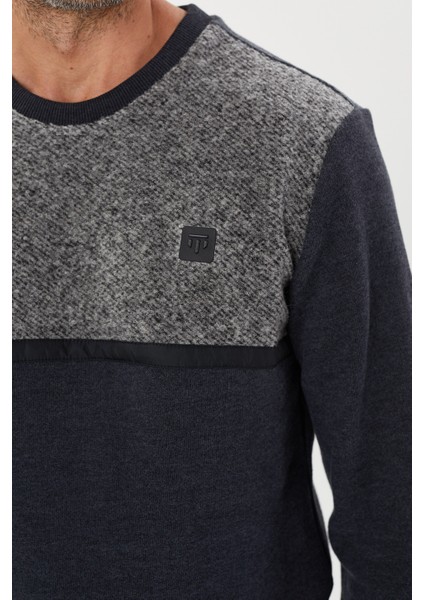 Kadife Selanik Parça Desenli Bisiklet Yaka Sweatshirt- KS-1672 modelleri