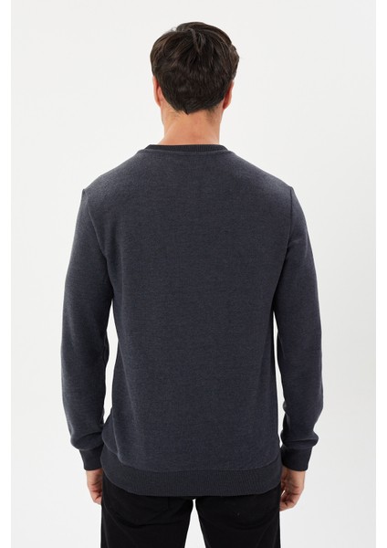 Kadife Selanik Parça Desenli Bisiklet Yaka Sweatshirt- KS-1672 fırsatları
