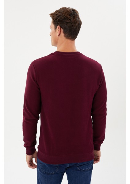 Kadife Selanik Basic V Yaka Sweatshirt- KS-1401