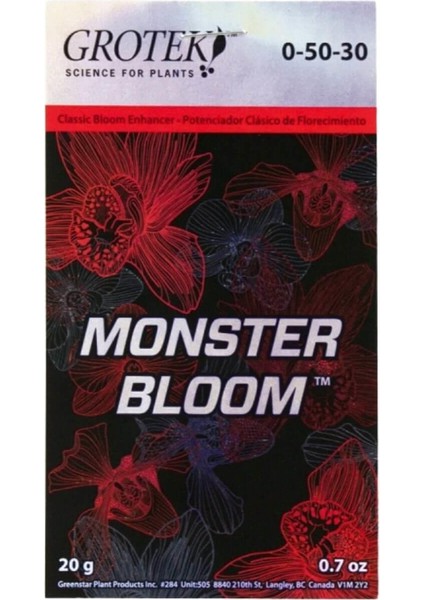 Monster Bloom 20 G Bitki Çiçek Arttırıcı