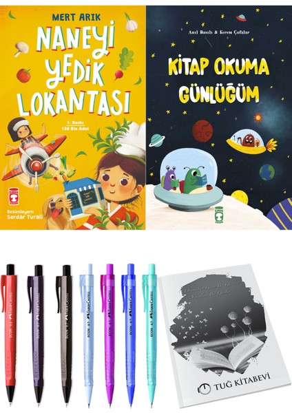 Kitap Okuma Günlüğüm ve Naneyi Yedik Lokantası 2'li Set + Hediyeli