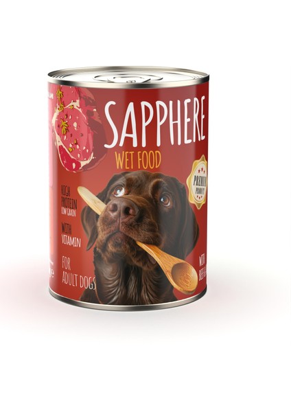 Kırmızı Etli Yetişkin Köpek Maması Konserve 400 gr 12 Adet fırsatları