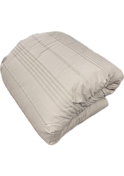 Pamuk Ranforce Tek Kişilik Çift Taraflı Yorgan Arakis V3 Kahve Düz Desen modelleri