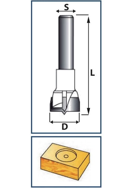 22MM Menteşe Bıçağı