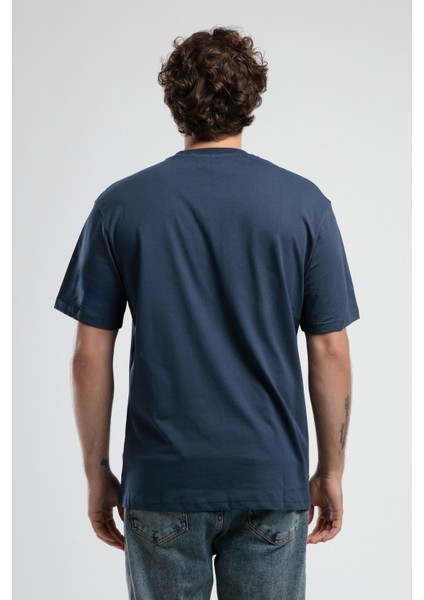 ECKO UNLTD Kıngston Lacivert Bisiklet Yaka Baskılı Oversize Erkek Tshirt fiyatları