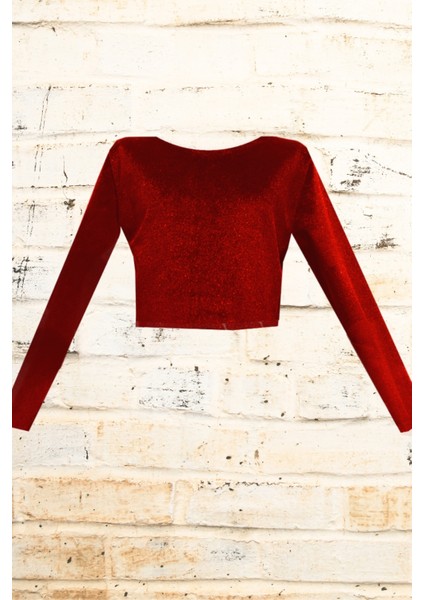 Uzun Kollu Kadife Üst ve Tütü Etek Çocuk Takımı - 1-10 Yaş - Kırmızı fiyatları