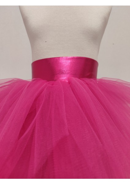 Uzun Kollu Crop ve Tütü Etek Çocuk Takımı - 1-10 Yaş - Fuşya fiyatları