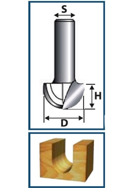 6mm U Derz Bıçağı