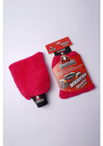 Kerrasunde Mikrofiber Oto Yıkama Eldiveni - Fuşya