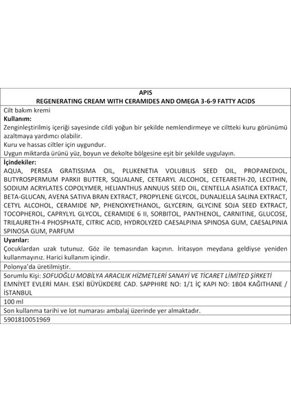 Ceramide Repair - Onarıcı Krem - 100 ml