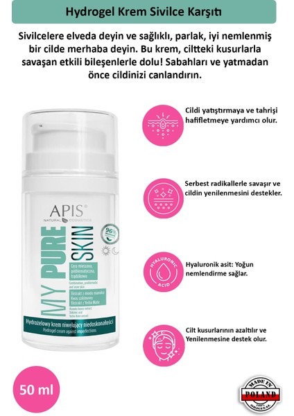 Hydrogel Krem - My Pure Skın- 50 ml