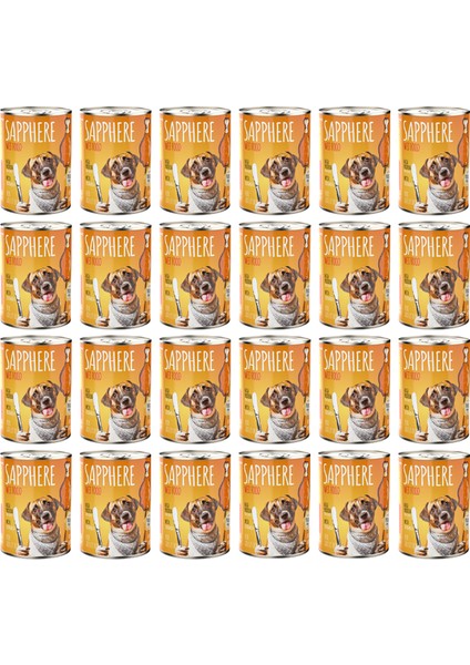 Kümes Hayvanlı Yetişkin Köpek Maması Konserve 400 gr 24 Adet