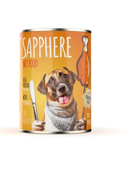 Kümes Hayvanlı Yetişkin Köpek Maması Konserve 400 gr 24 Adet fırsatları