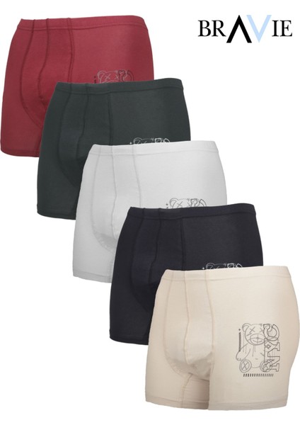 Renkli Nyc Yazılı Resimli Erkek Çocuk Boxer